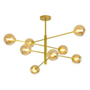 LED Chandelier Black/Gold Modern Pendant Light for Living Room - Ljojo