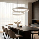 Ljojo Modern Ring Metal LED Chandelier - Home Decoration for Living Room & Study Hall