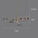 Ljojo LED Chandeliers for Modern Living Room Indoor Lighting