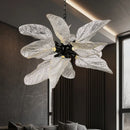 Ljojo Luxury Leaf Petal Chandelier Pendant Light for Home Living Room Restaurant Decor