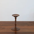 Ljojo Medieval Walnut Candlestick Ornaments - Hand-Turned French Wooden Table Atmosphere Holder