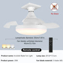 LED Fan Light for Living Room 3-speed Adjustable 42/52CM - Ljojo