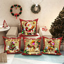 Christmas LED Luminous Pillowcase with Santa Claus Snowman Tree Design by Ljojo