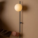 Modern White Glass Ball Sconce Lights for Long Pole Wall Lamps by Ljojo