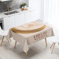 Elegant Ramadan Calligraphy Tablecloth by Ljojo