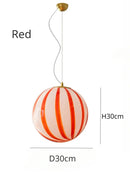 Ljojo Macaron Glass Ball Candy Pendant Chandelier for Dinning Room Bedroom