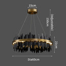 LED Pendant Light Luxury Crystal Chandelier for Master Bedroom Living Room by Ljojo