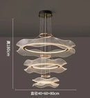 Nordic Luxury Lotus Acrylic LED Chandelier Pendant Light by Ljojo
