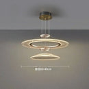 Ljojo Modern Minimalist Luxury LED Chandelier Acrylic Pendant Light for Home Decoration