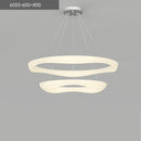 Modern Chandelier Smart LED Ceiling Lights | Creative White Ring for Living Room by Ljojo
