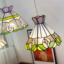 LED Tiffany Hanging Light Chandelier Modern Ceiling Lamp by Ljojo for Home Decoration
