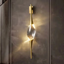 Ljojo Modern Luxurious Copper Crystal Wall Lamps for Living Room Bathroom Bedroom & More