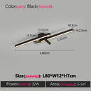 Ljojo LED Line Ceiling Lamp: Modern Black White Light for Various Rooms