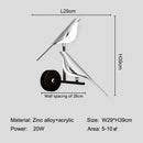 Ljojo Magpie Bird Wall Light - 360° Rotatable Touch Switch LED Wall Sconce