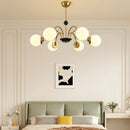 LED Scandinavian Chandelier Pendant Lamp Warm Glass Stylish Lighting for Living Room by Ljojo