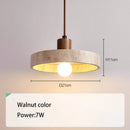 Modern Stone Pendant Light Travertine Hanging Fixture for Kitchen Living Room by Ljojo