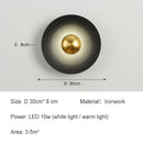 Ljojo Modern Led Wall Light Nordic Creative Color Living Room Iron Wall Lamp
