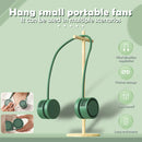 Ljojo LED Hanging Neck Fan with Colorful Atmosphere Lights