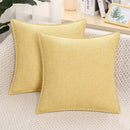 Ljojo Linen Chenille Pillow Case 50x50cm - Comfortable Decorative Cushion Cover