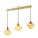 Ljojo 30cm Glass LED Pendant Lights with Copper Socket for Modern Interiors