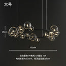 Nordic Design LED Pendant Lights: Sleek Glass Bubble Hanging Lamp by Ljojo
