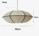 Ljojo Wabi Sabi Silk Lantern Pendant Light LED Chandelier for Living Room & Bedroom