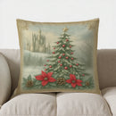 Christmas Red Truck Puppy Decor Pillow Cover for Sofa, Bedroom, Car - Ljojo