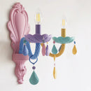 Ljojo Macaron Ceiling Light: Princess Room LED Chandelier for Children's Decor