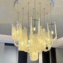 Nordic Cloud Glass LED Pendant Chandelier for Living Room Loft Villa Stylish Home Decoration by Ljojo