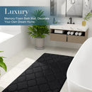 Ljojo Memory Foam Bath Mat Ultra Soft Non-Slip Water Absorbent Shower Rug