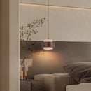 Modern Wood LED Pendant Lamp | Minimalist Chandelier Natural Stone | Ljojo Indoor Hanging Lighting