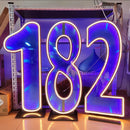 Ljojo™ Starry Sky Tunnel Neon Numbers Sign - Double-Sided 3D Lights