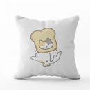 Cute Cat Pillowcase by Ljojo: Modern Simple Design for Home Decor - Square Pillow Cover