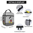 Ljojo Mickey Mouse Lunch Bag: Insulated, Portable, Ideal for Boys, Kids, School, Picnic