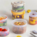 Ljojo 1100ml Clear Plastic Food Container with Leak-proof Lid
