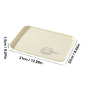 Ljojo Plastic Stackable Food Storage Tray Large Capacity Organizer