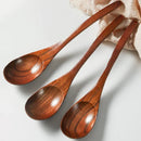 Ljojo Long Handle Wooden Ramen Spoon 3PCS Set