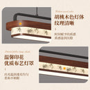 Ljojo Restaurant Pendant Light Tea Room Solid Wood Chandelier for Dining Table and Bar Desk