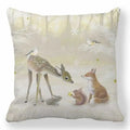 Ljojo Merry Christmas Cotton Linen Pillowcase Home Decor Happy New Year