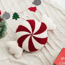 Christmas Chenille Plush Tufted Heart Tree Sugar Beige Cushion Cover for Home Decoration