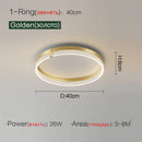 Ljojo LED Ceiling Light: Modern, Eye Protection for Living Room and Bedroom