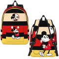 Ljojo Mickey Mouse Canvas Backpack: Large Capacity School Bag for Kids