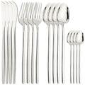 Ljojo 16-Piece Stainless Steel Christmas Dinnerware Set Luxury Cutlery & Tableware