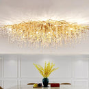 Gold Crystal Chandelier Modern Luxury for Dining Living Room - Ljojo