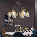Nordic LED Chandelier Retro Glass Design Lighting Fixtures for Living Room by Ljojo