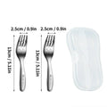 Ljojo Mini Stainless Steel Cutlery Set in Cute Plastic Box