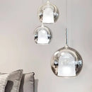 Ljojo Glass Chandelier Pendant Light for Living Dining Room Kitchen - Modern Ceiling Hanging Lamp