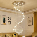 Ljojo Loft Crystal Ceiling Chandelier for Staircase Room Decor