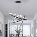 Ljojo LED Ring Pendant Chandeliers for Modern Dining Room Lighting