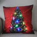 Ljojo LED Xmas Throw Pillows 18x18 inch - Cartoon Christmas Decoration